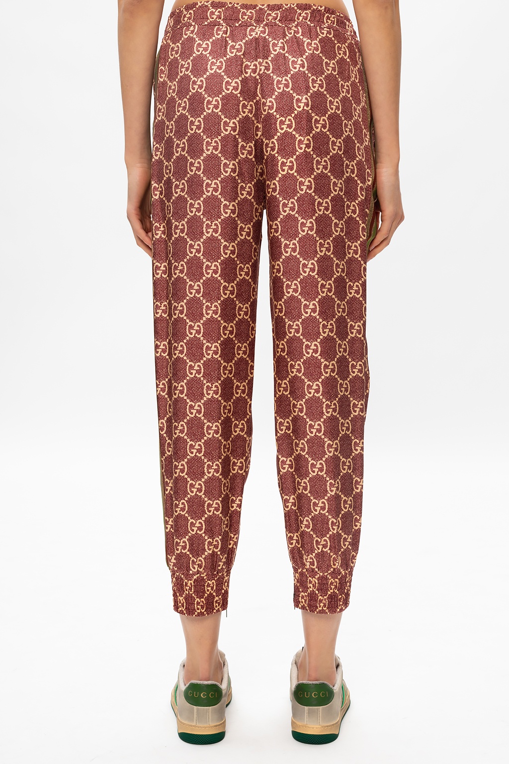 Gucci Silk trousers with logo